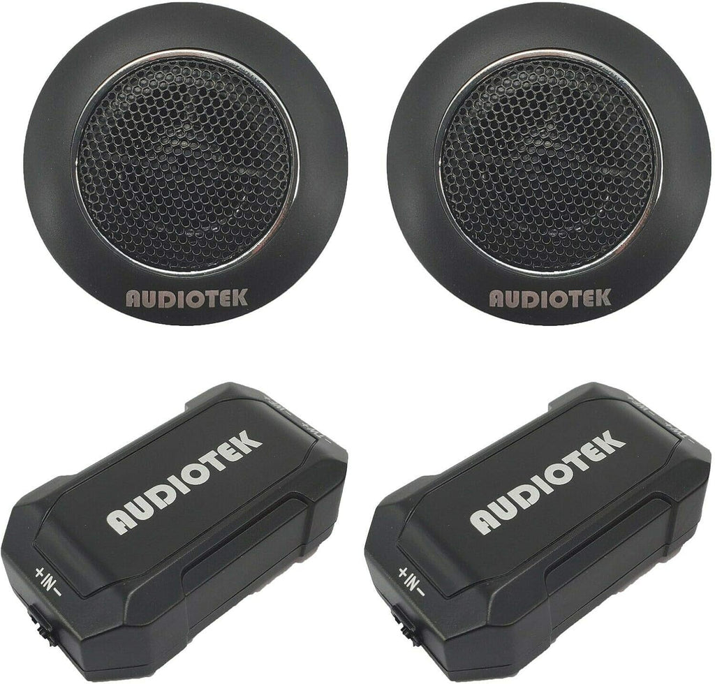 2 Pairs 6.5-Inch 2-Way Car Audio Component Speaker System with Woofers Tweeters & Crossovers J67546