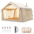 Inflatable Tent with Hand Pump and Stove Jack, Waterproof Oxford, 4-6 Person S5504