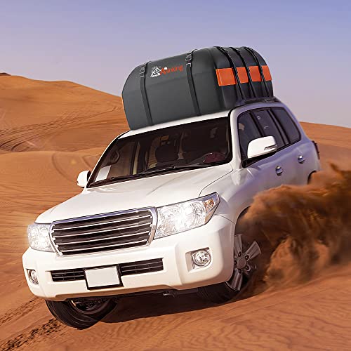 21 Cubic Feet Waterproof 840D Car Roof Bag with Anti-Slip Mat Z6665