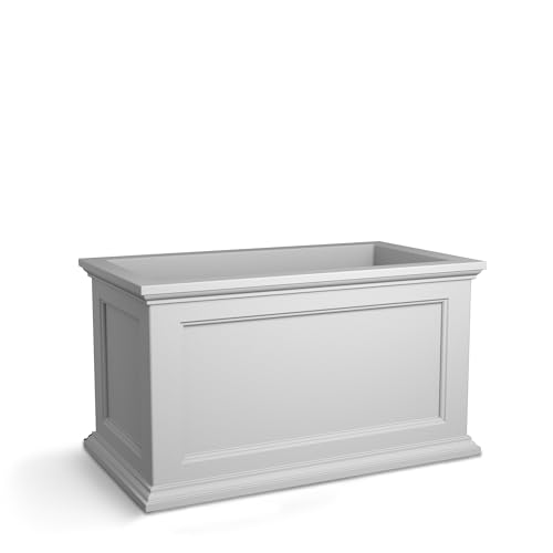 Black Rectangle Planter with Built-In Water Reservoir W72941