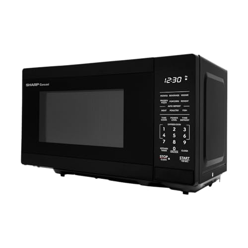 Compact Oven with Removable 10" Carousel Turntable, 700 Watt Countertop Microwave, White Q998