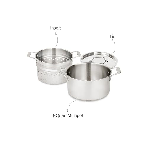 Stainless Steel 6-Quart Multipot with Straining Lid O781