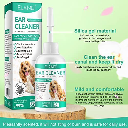 Ear Cleaner for Dogs, 60ml B3456