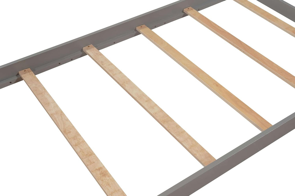 Gray Twin Size Wooden House Bed B85289