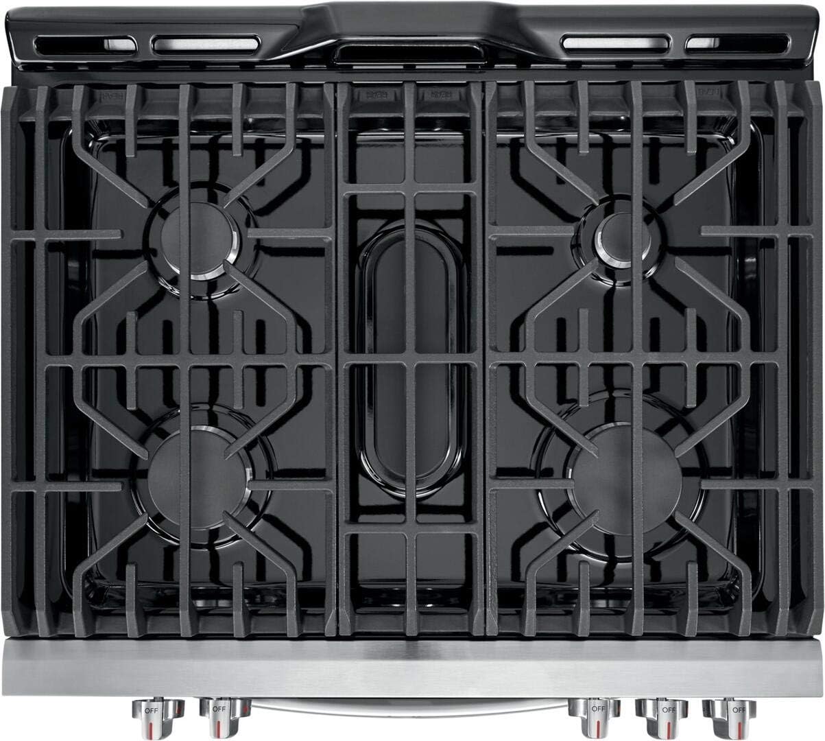 30" Gas Range with 5 Sealed Burners, True Convection Oven, Stainless Steel K4086