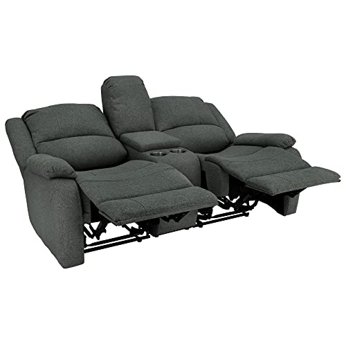 94" Double Recliner RV Sofa with Convertible Console V234