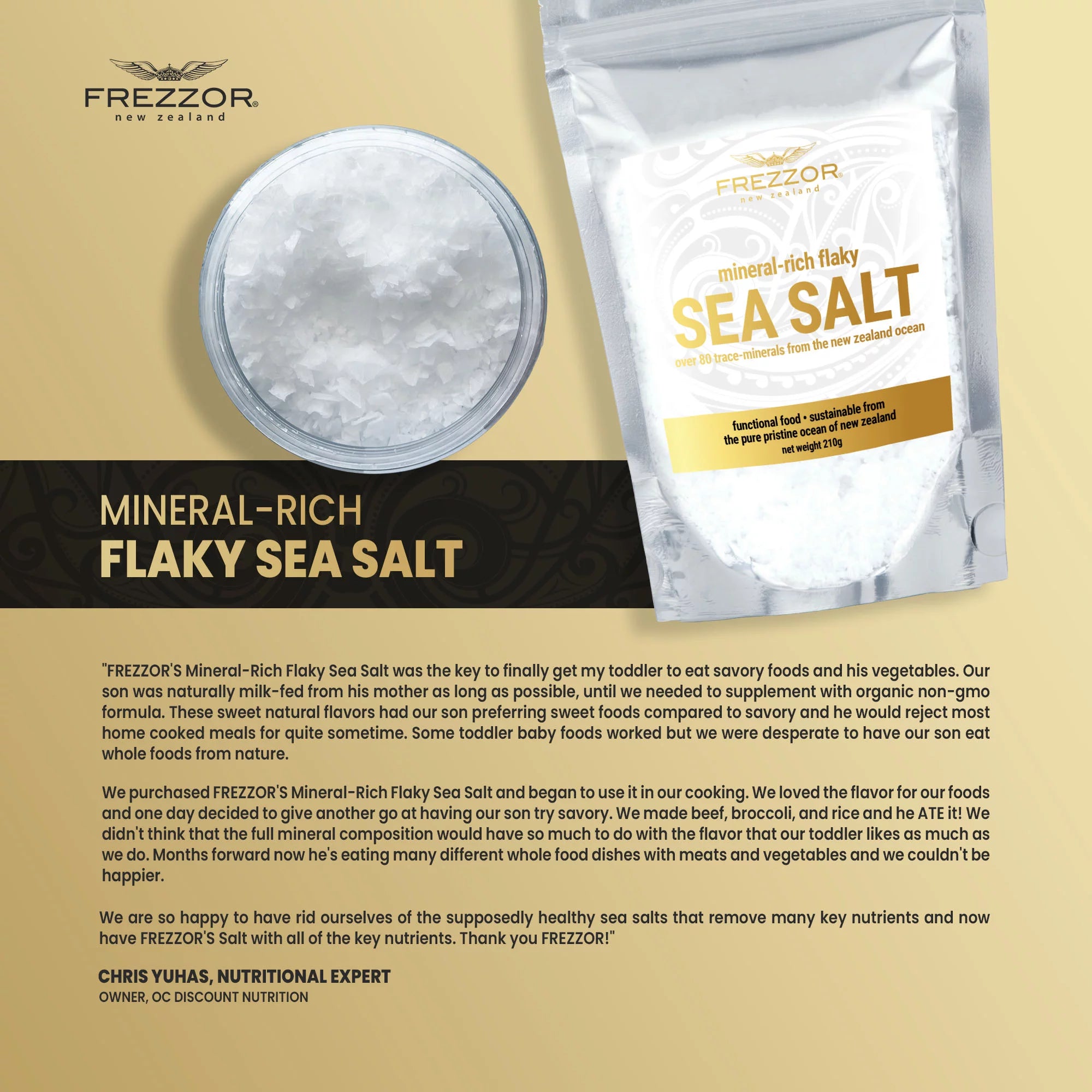 6-Pack 44.4 Oz Mineral-Rich Flaky Sea Salt J444910