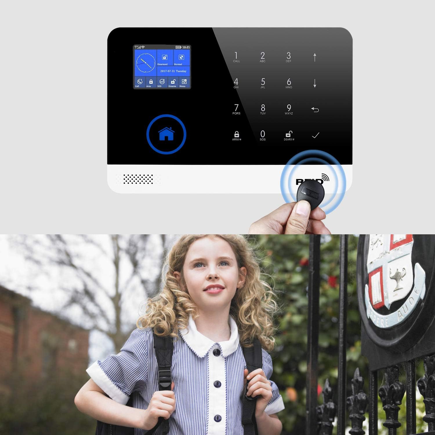 18 Piece Wireless DIY Burglar Alarm Security System J6175