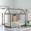 Gray Twin Size Wooden House Bed B85289