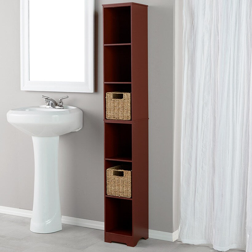 Narrow Storage Tower with 6 Shelves H3196