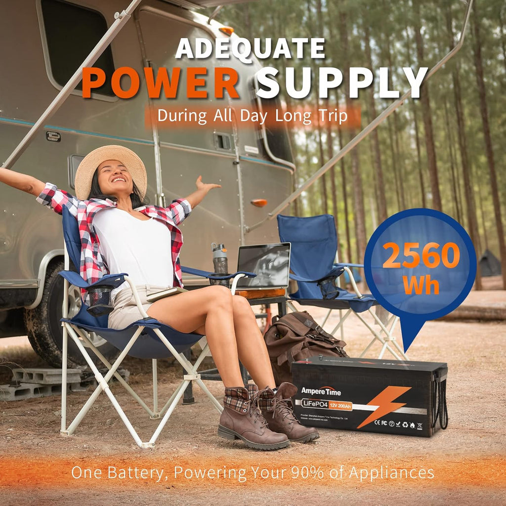 12V 200Ah LiFePO4 Battery with Built-in 100A BMS U896