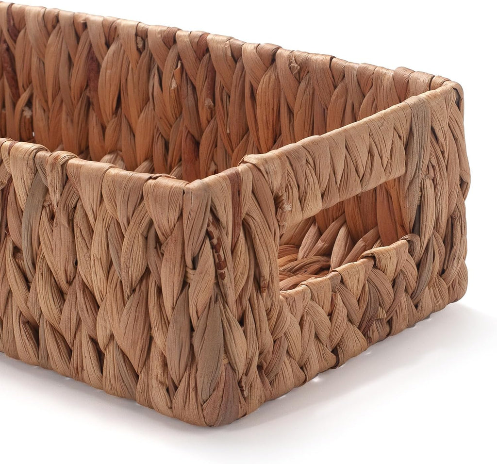 Water Hyacinth Wicker Toilet Paper Basket 14.2 x 6.5 x 3.7 inch Z316493