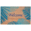 Natura Palm Border Coir Doormat with Non-Slip Backing