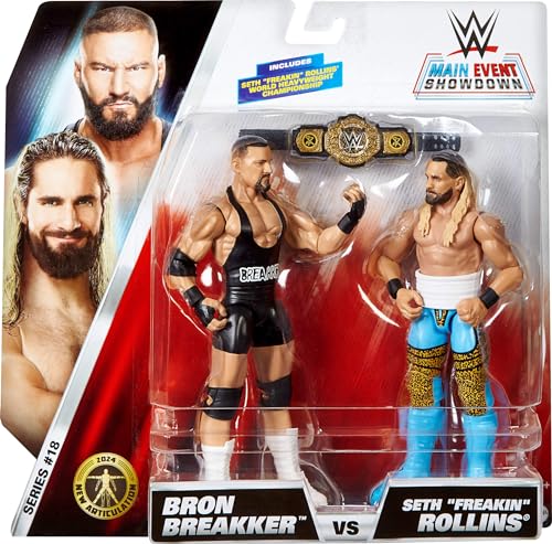 WWE Main Event Championship Showdown 2-Pack Action Figures & Accessory M603839