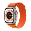 Apple Watch Ultra 49mm Smart Watch with Rugged Titanium Case & Orange Alpine Loop Small E1048
