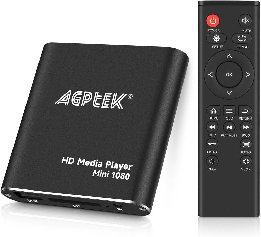 Black Mini 1080p Full-HD HDMI Digital Media Player Z3091
