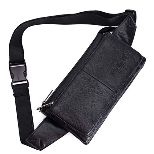 Coffee Leather Waist Bag O2184