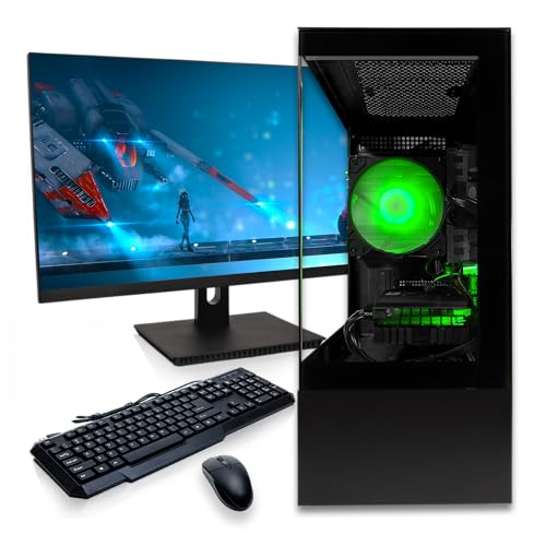 Intel i5 3.4GHz 16GB RAM 512GB NVME Gaming PC with Monitor 22in F588