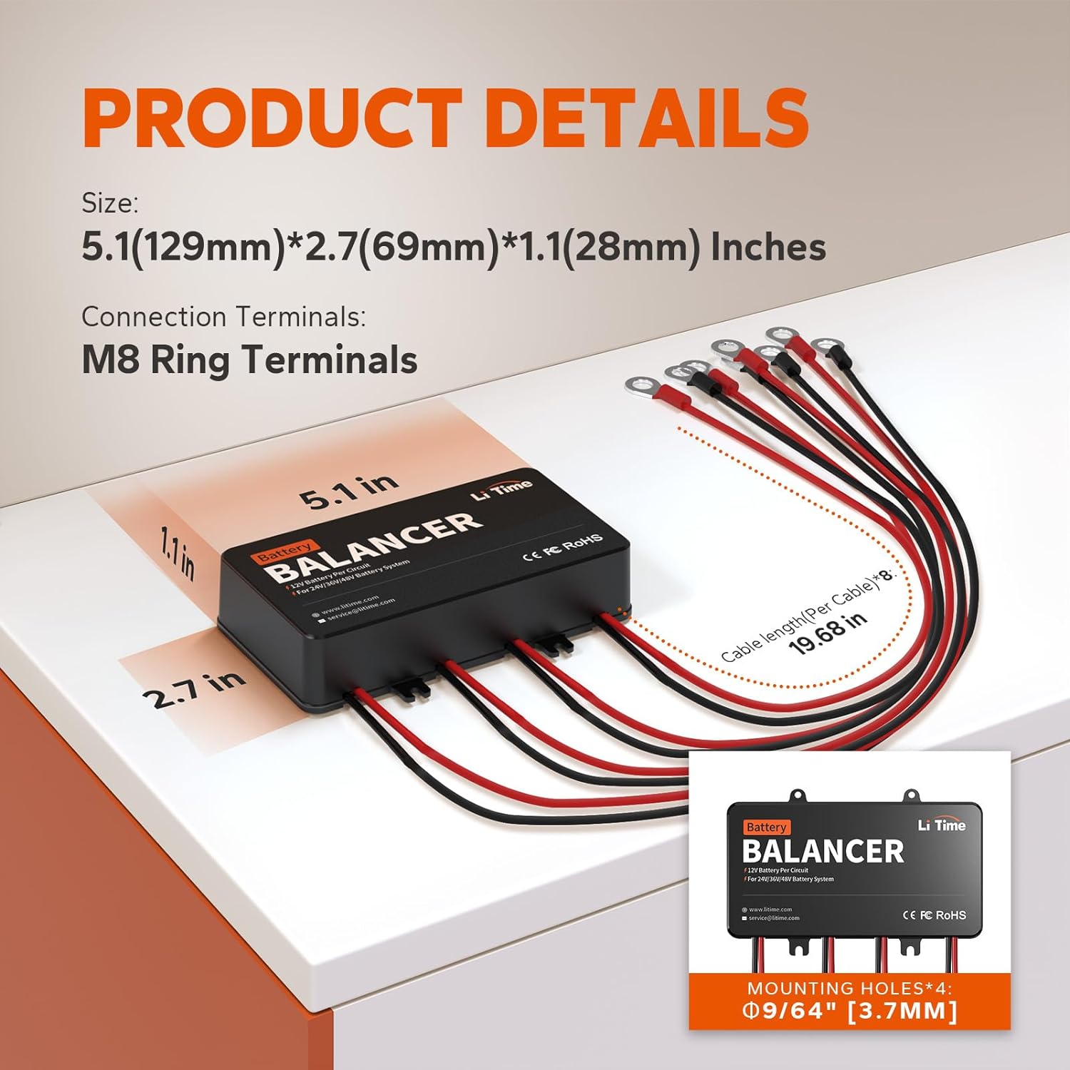 48V Battery Equalizer Active Balancer for LiFePO4 Lithium Battery H982