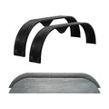 Tandem Axle 9x72 Steel Diamond Plate Trailer Fender Pair W7892