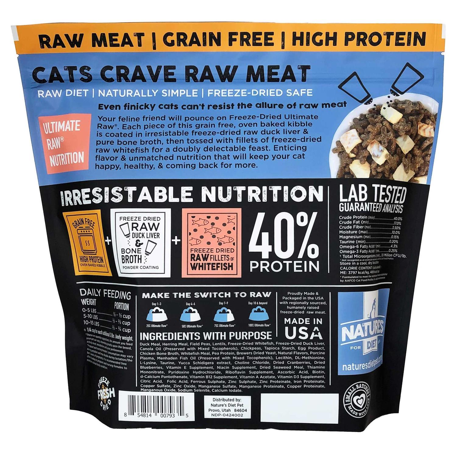 Raw Cat Kibble with Freeze-Dried Raw Whitefish C583