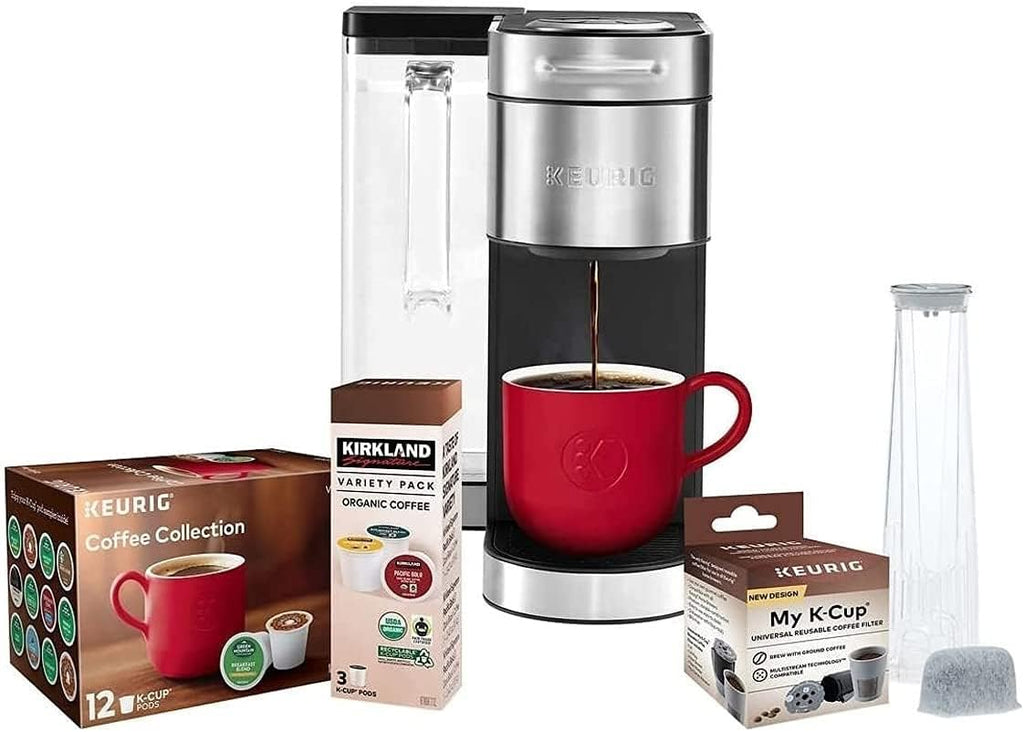Single Serve Coffee Maker with 15 K-Cup Pods and Reusable Coffee Filter Y179