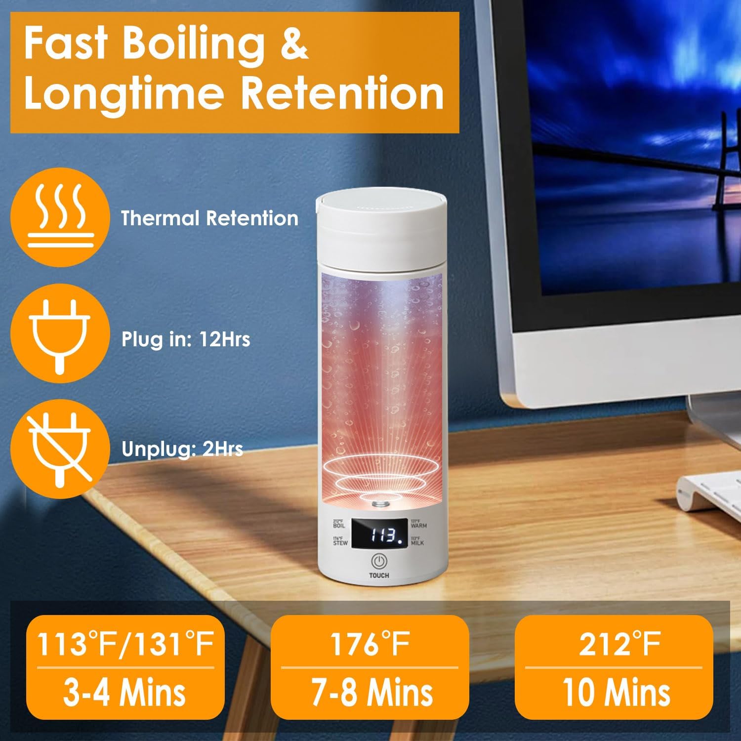 500ML Stainless Steel Electric Kettle G219