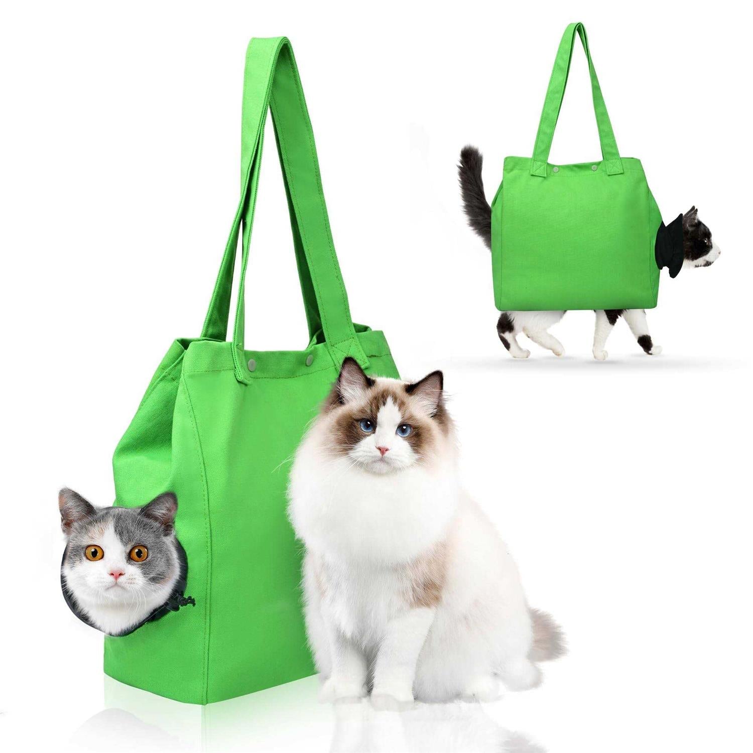 Green L Soft Cat Carrier Sling Bag B882466