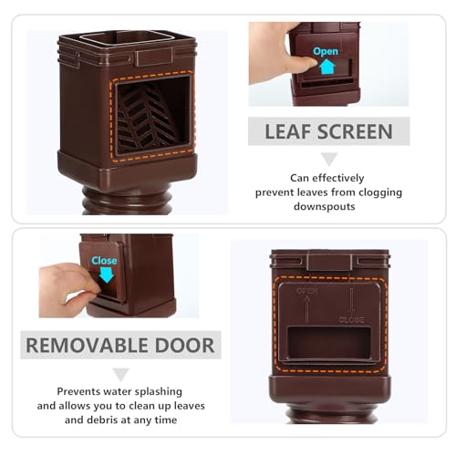 2 Pack Flexible Downspout Extension with Leaf Filter C920959