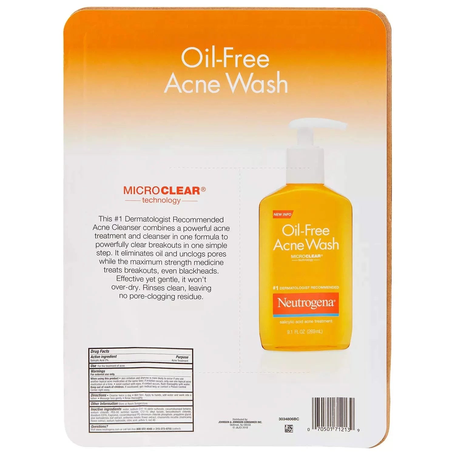 9.10 oz Oil-Free Acne Wash (Pack of 2) T102804