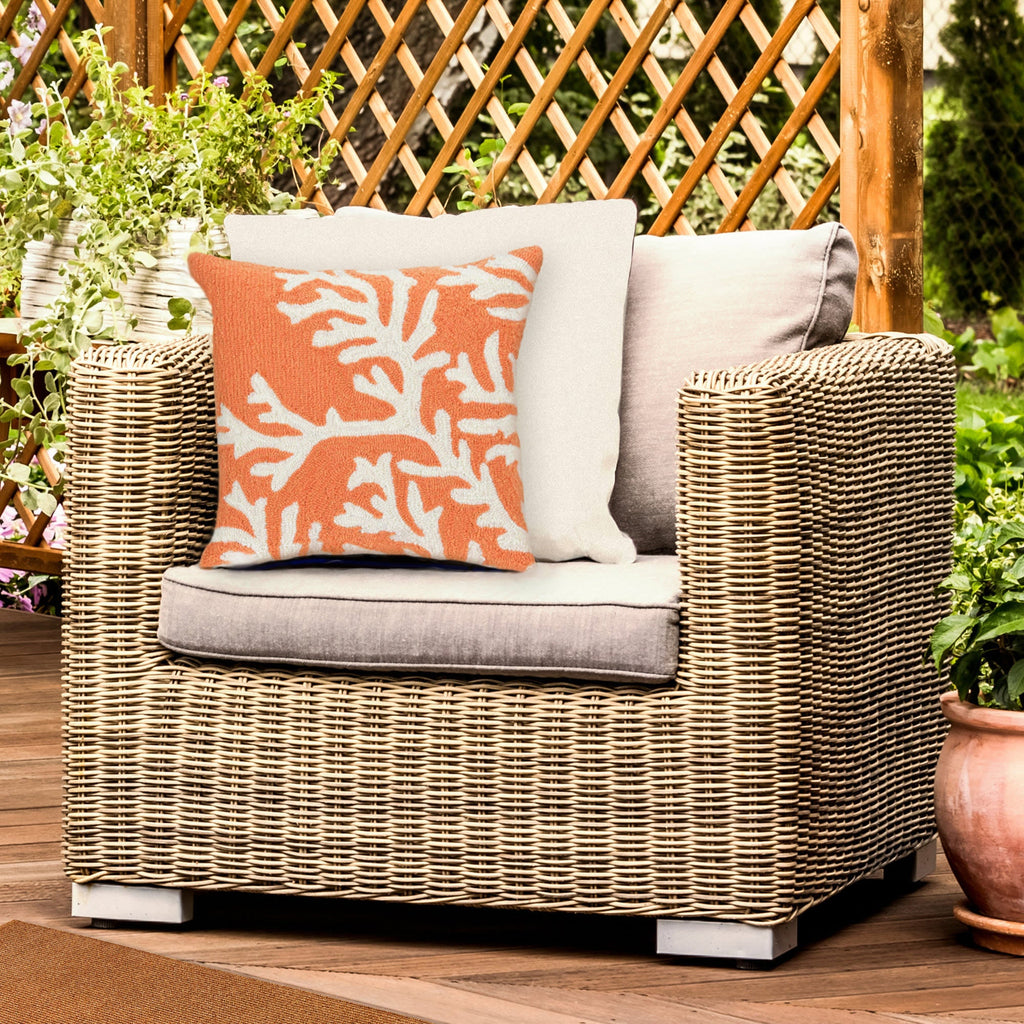 Frontporch Coral Indoor Outdoor Throw Pillow