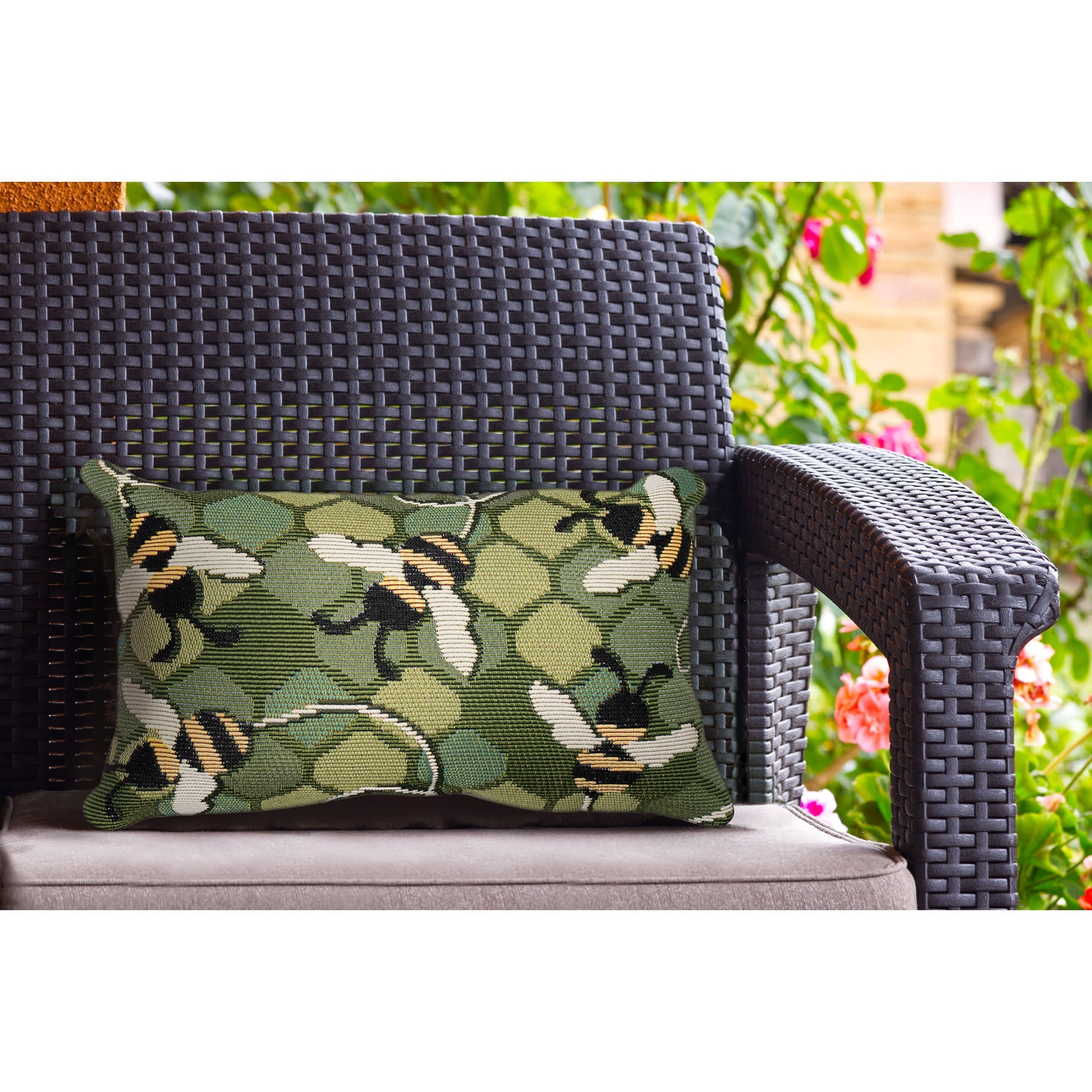Marina Bee Free Indoor Outdoor Throw Pillow