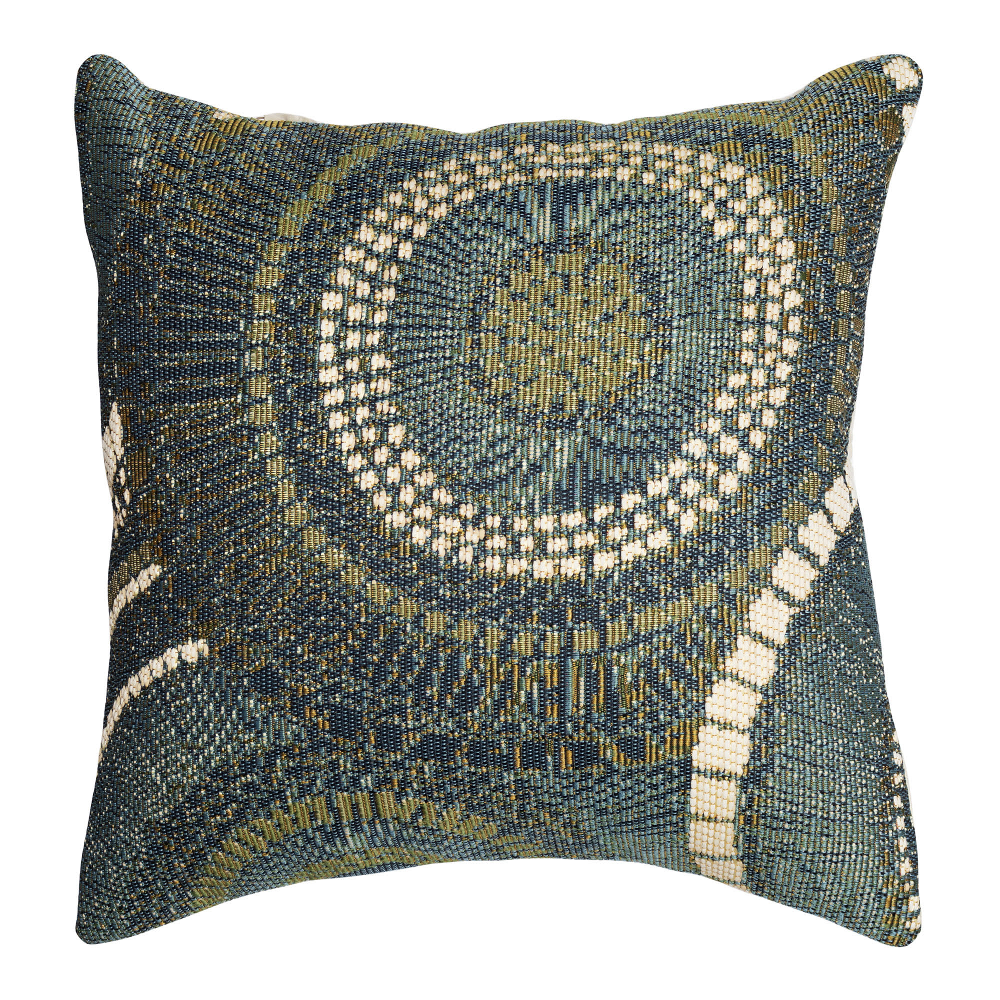 Marina Circles Indoor Outdoor Throw Pillow