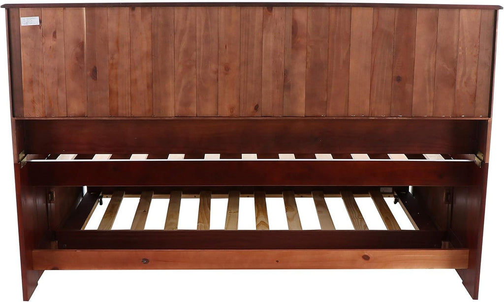 Full Bookcase Daybed with 3 Drawers & Trundle Merlot H46249