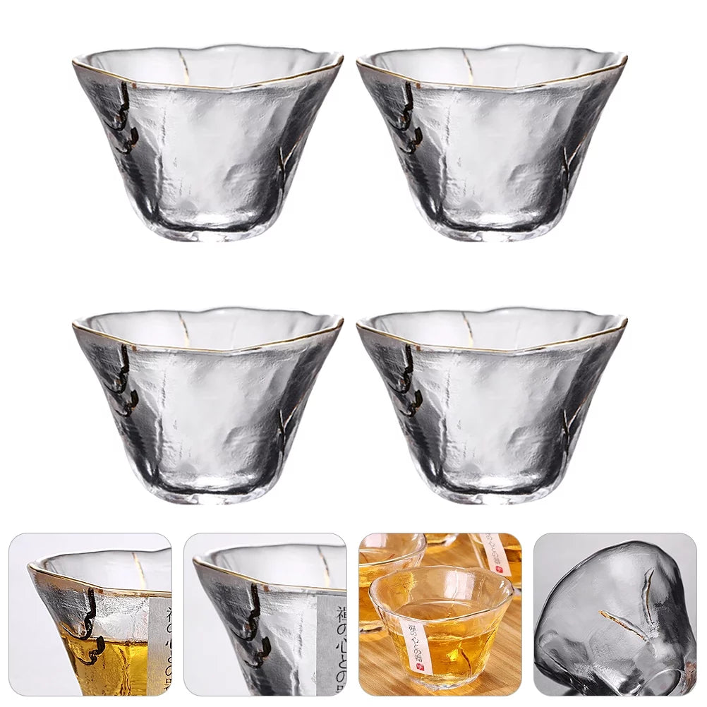 4pcs Glass Sake Cups C561906