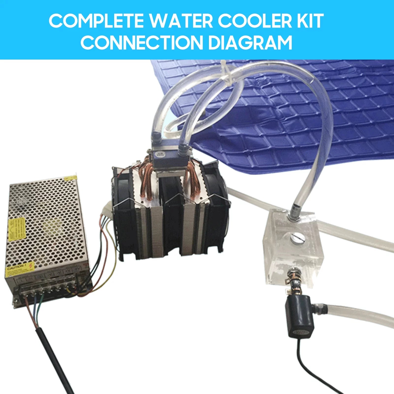 180W Semiconductor Refrigeration Fish Tank Chiller with 6pcs Heat Dissipation Copper V8420