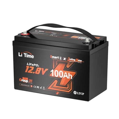 12V 100Ah Group 31 Bluetooth LiFePO4 Battery B707