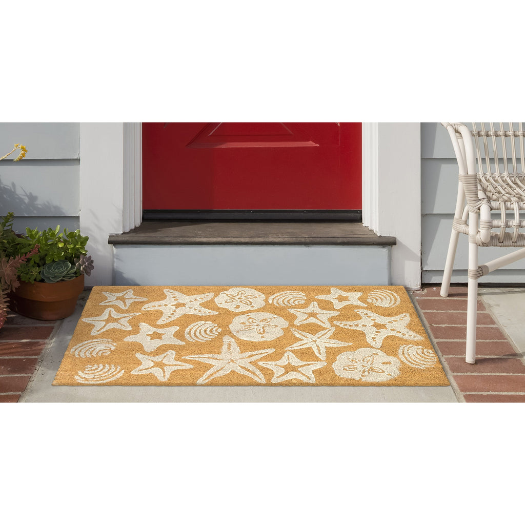 Natura Shells Coir Doormat with Non-Slip Backing