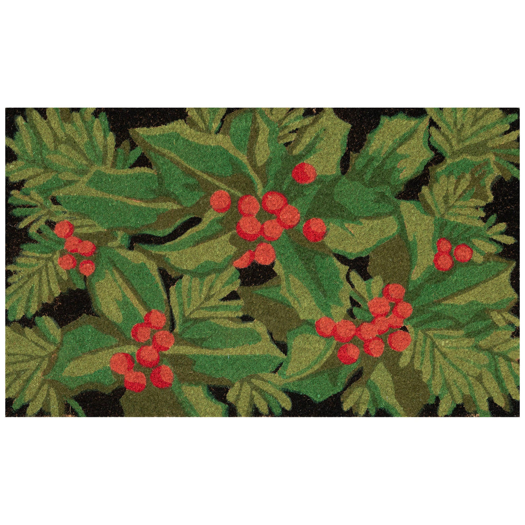Natura Hollyberries Coir Doormat with Non-Slip Backing
