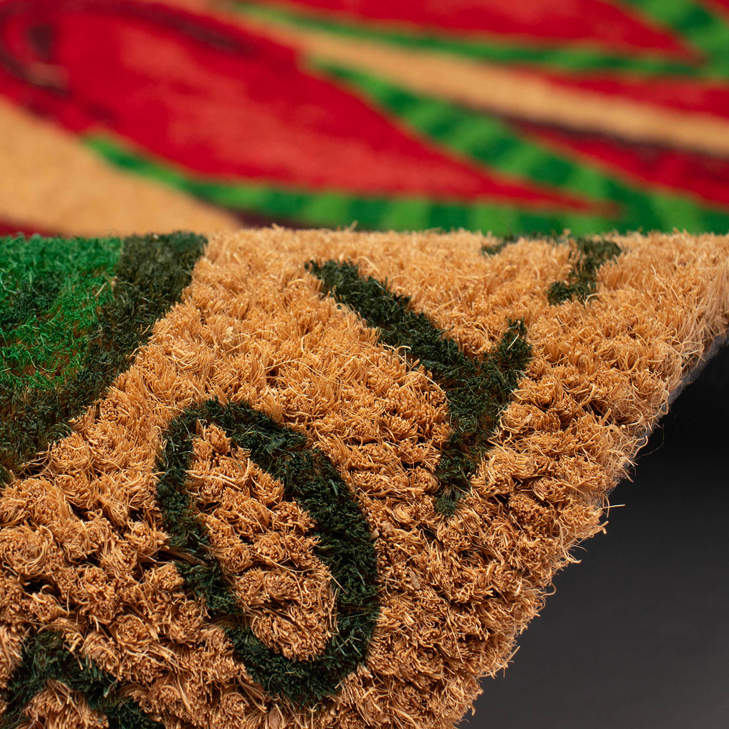 Natura Wipe Your Mistletoes Coir Doormat with Non-Slip Backing