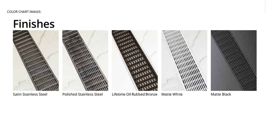 60 inch Drain Grate - Bronze F5387