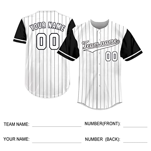 Black/Red Baseball Jersey X77498
