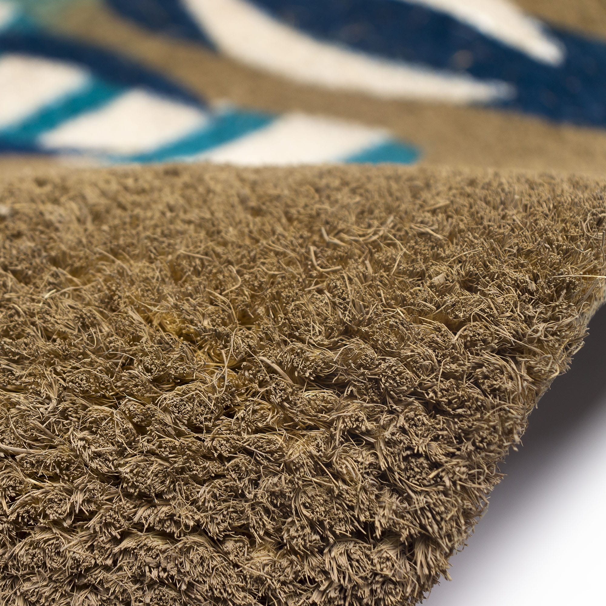 Natura Flip Flops Ombre Coir Doormat with Non-Slip Backing