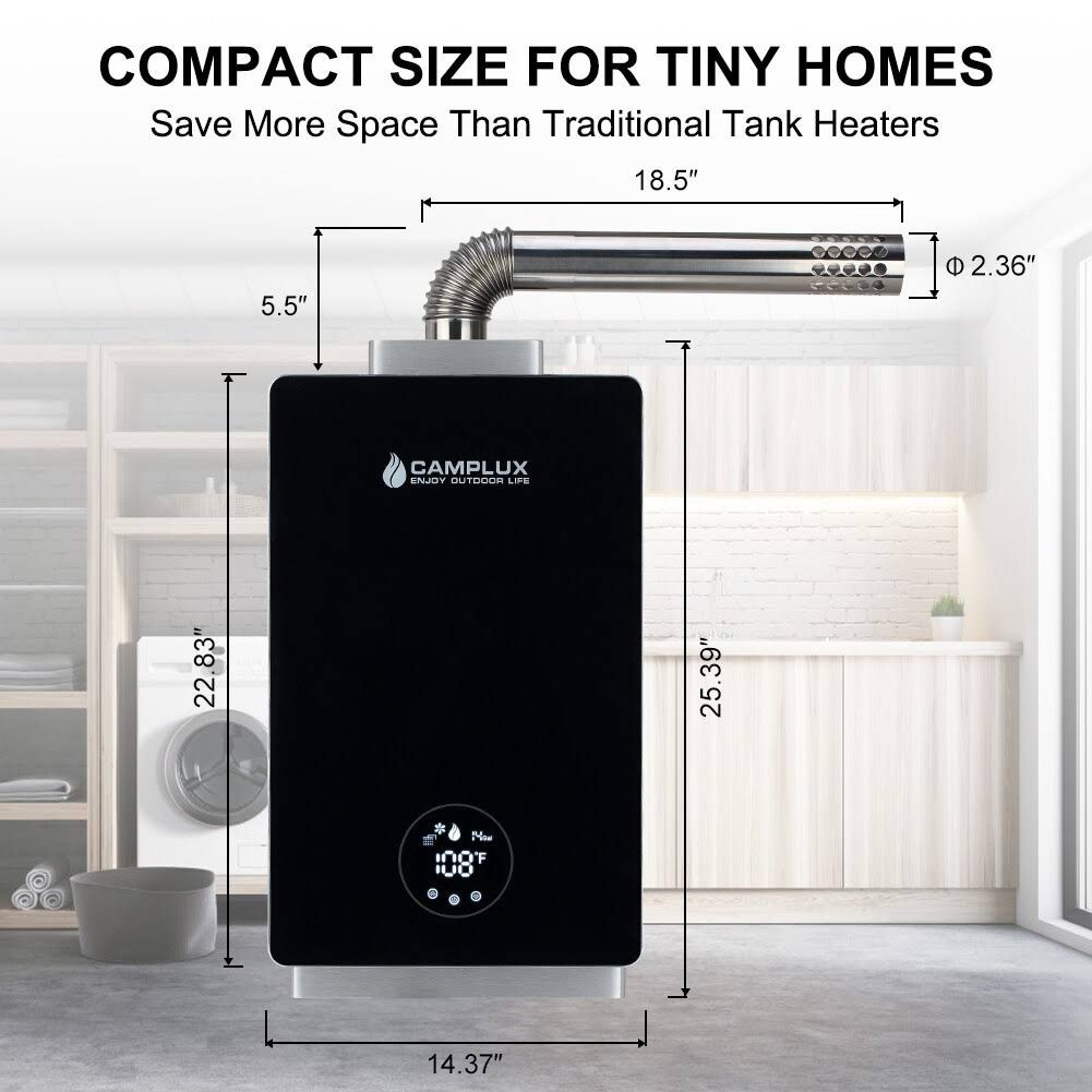 12L 3.18 GPM Indoor Tankless Natural Gas Water Heater J299888