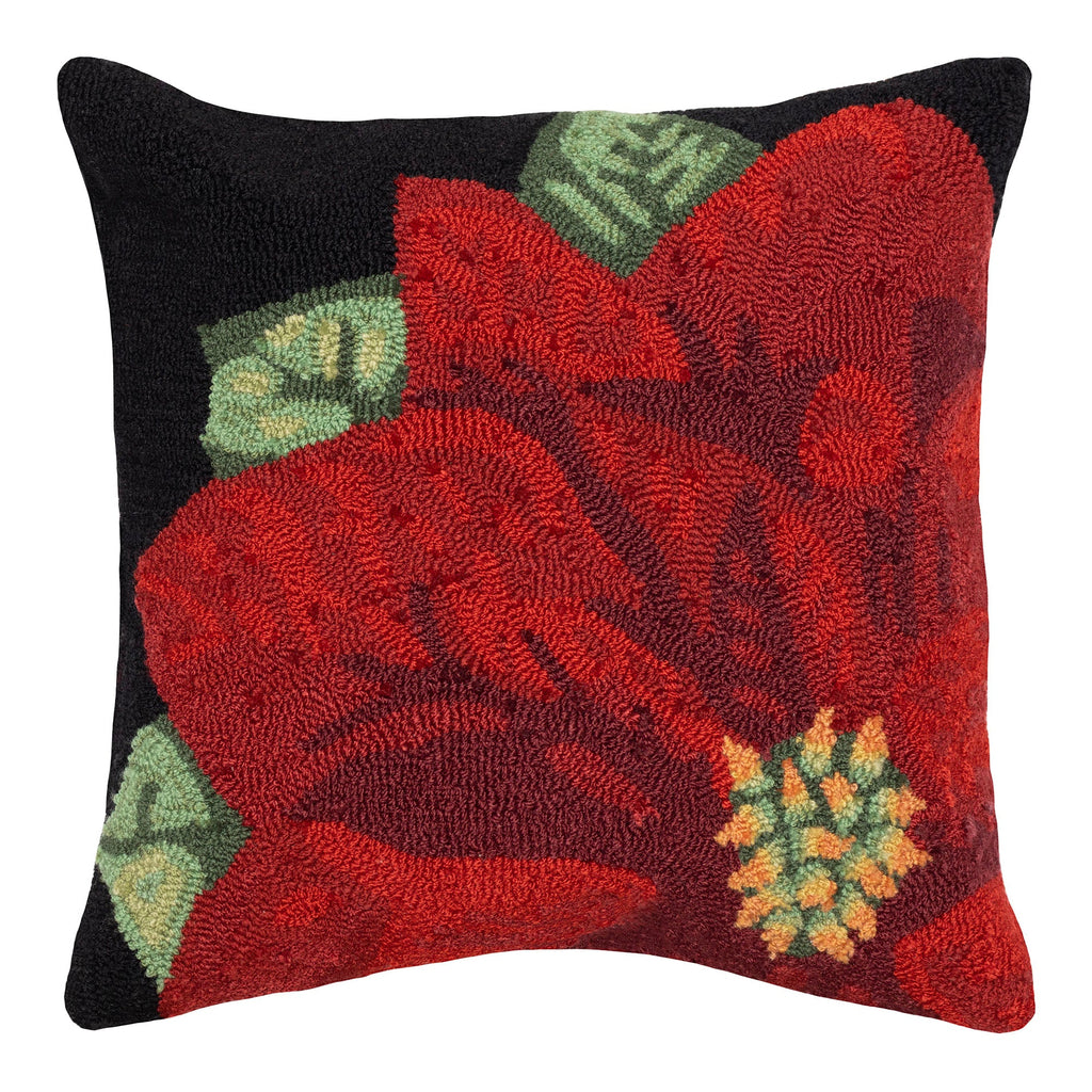 Frontporch Poinsettia Indoor Outdoor Throw Pillow