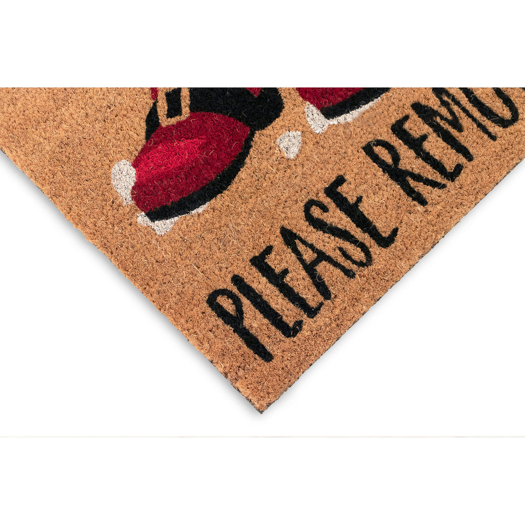 Natura Santa Boots Coir Doormat with Non-Slip Backing