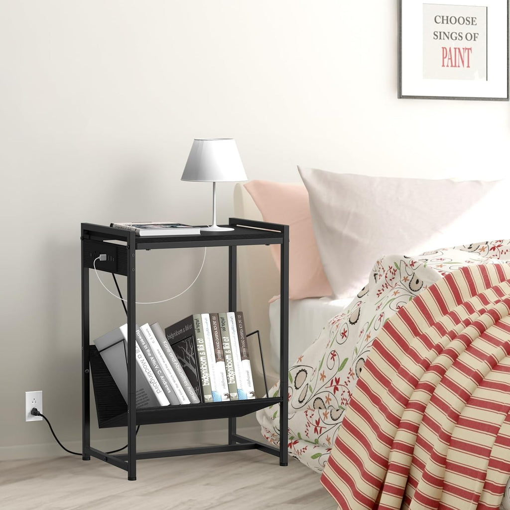 Black Record Player Table Z6482