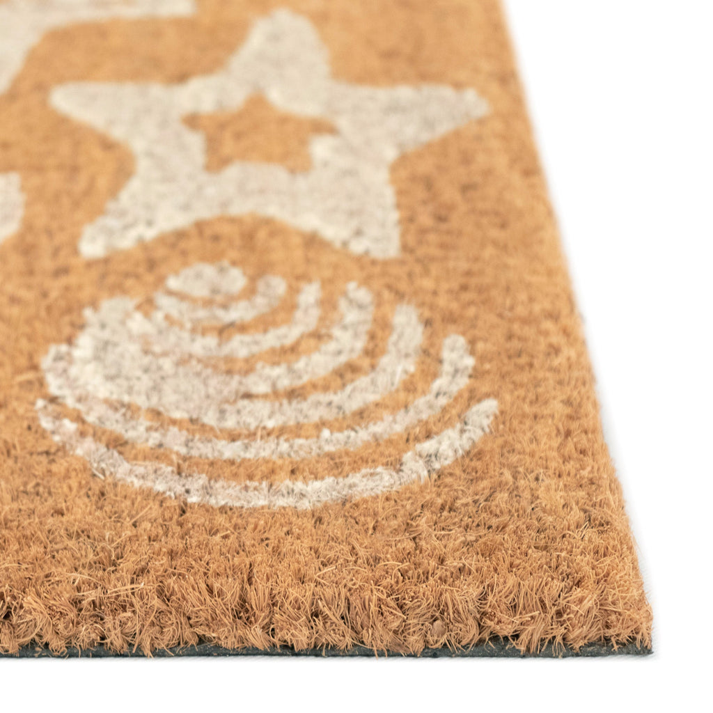 Natura Shells Coir Doormat with Non-Slip Backing