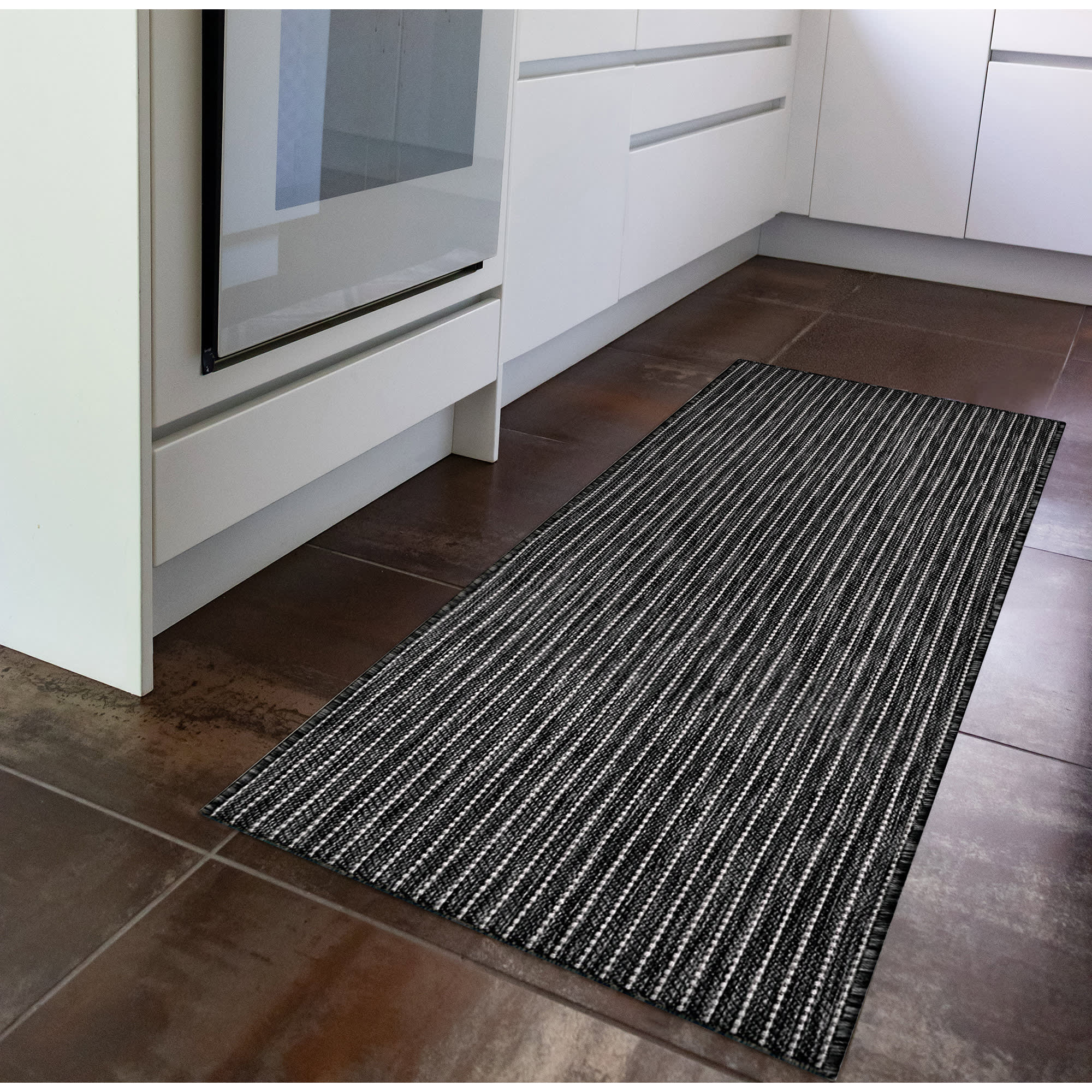 Carmel Texture Stripe Indoor Outdoor Area Rug