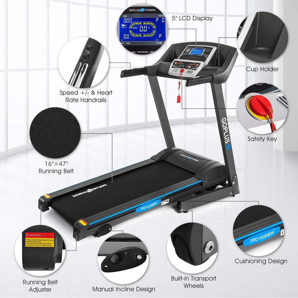 2.25HP Electric Folding Treadmill with Incline R23899